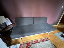 MUJI 3 Seater Double Sofa bed. Grey. 