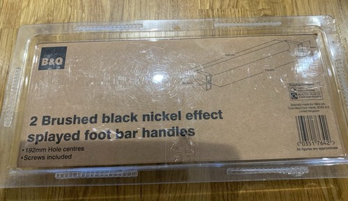Splayed foot bar handles - splayed,