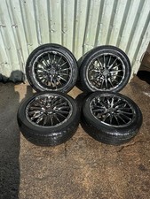 TEAM DYNAMICS R2 565 -BLACK 15" ALLOY WHEELS & TYRES - 6.5JX15H2