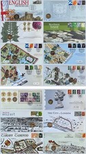 £1 1983-2024 FDC PNC BUNC One Pound Coin Cover Royal Mint Royal Mail Multiple