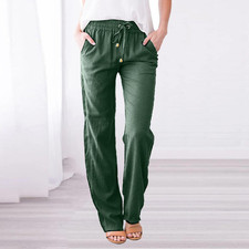 Women Cotton Linen Trousers