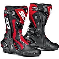Sidi ST Motorbike Motorcycle Race Boots - Black / Red