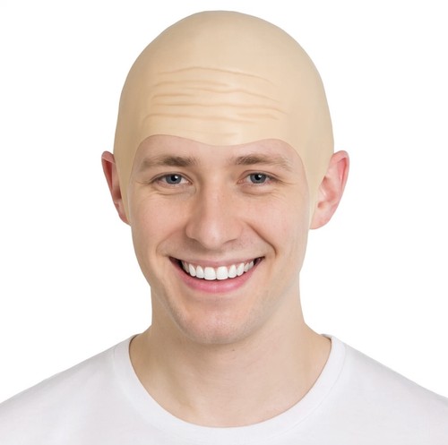 Realistic latex bald cap skin - bald,