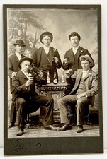 1890s Men Drinking Beer Cigars