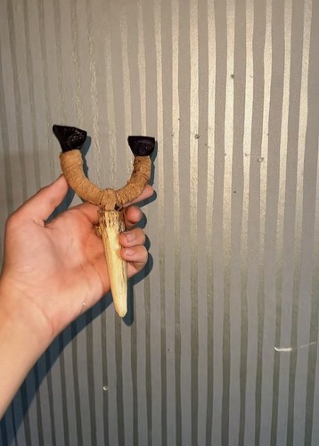 Handmade deer antler catty - handmade,