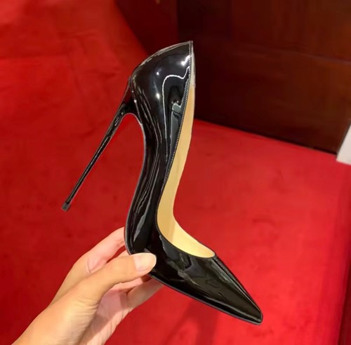 Patent leather black red - black,