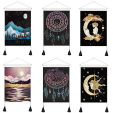 Tapestry Tassels Moon Mountain