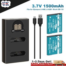 2x Battery+Charger For Olympus