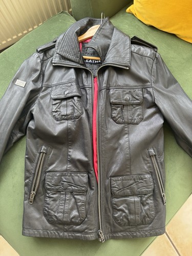 Superdry men leather biker - superdry,