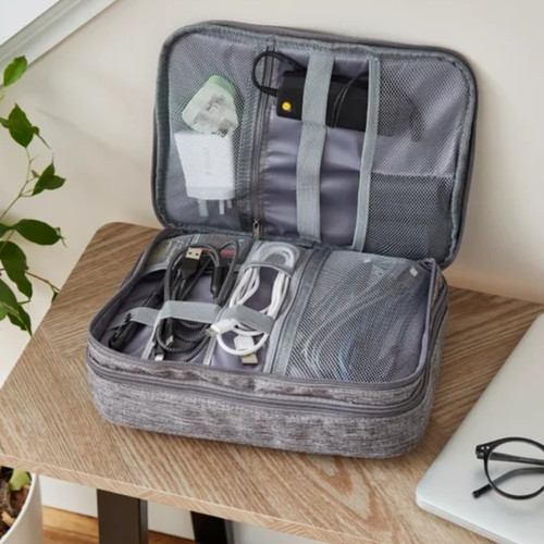 Grey cable tidy travel - cable,