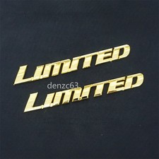 2x LIMITED Gold Chrome Metal
