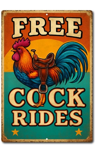 Funny tin sign 8x12 - tin, aluminum