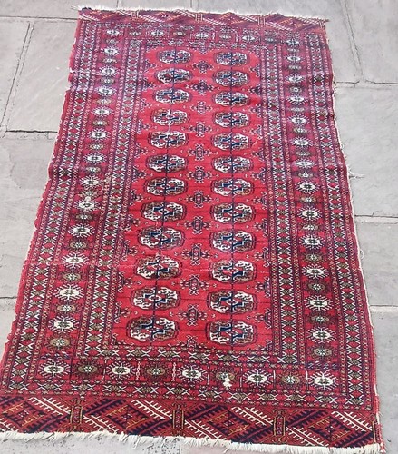Vintage bokara rug - vintage,