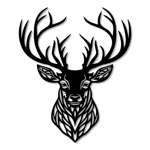 Scottish stag head metal - stag,