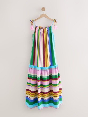 Ladies strappy linen drop - strappy,