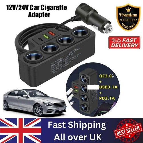 4way 12v car cigarette - 4way,