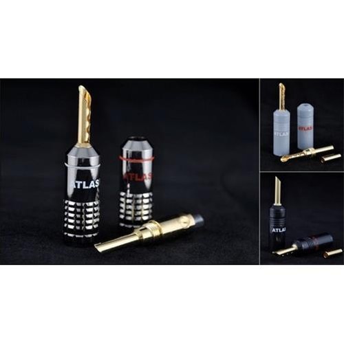 Atlas 4mm plug black plastic - 4mm,