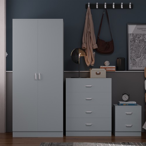 Grey piece wardrobe set - 3,