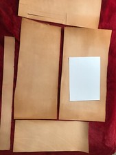 3mm Thick Veg tan leather offcuts - 1.8kg Assortment