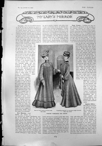 Old print ladys mirror fashion - print,