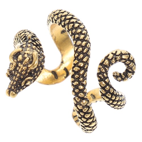 Durable golden snake ring for - durable,