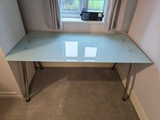 IKEA GALANT Glass Desk Table