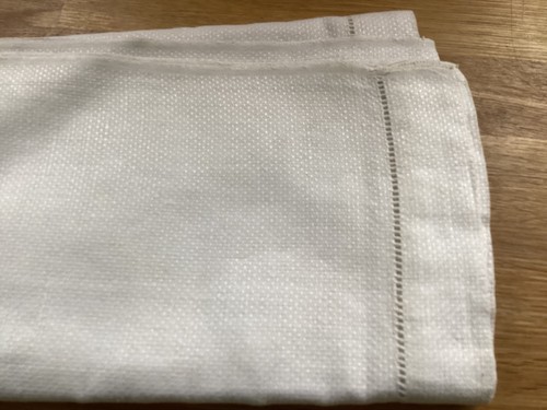 Vintage cotton linen off - cotton, white