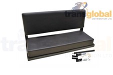 Black vinyl folding - black, bench