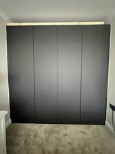 Wren Bedroom Wardrobe Door 2096 X 496mm Wide - Ultra range - Pencil Grey