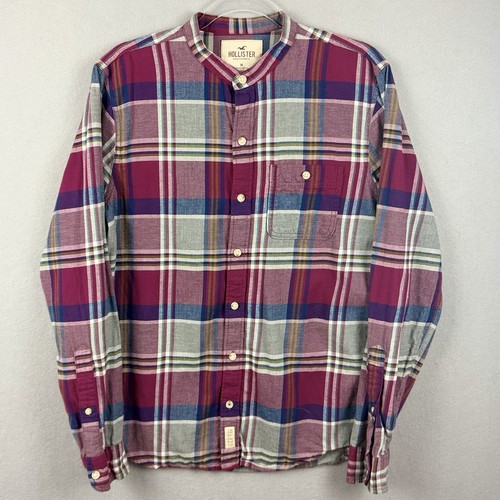 Hollister mens med maroon blue - med,