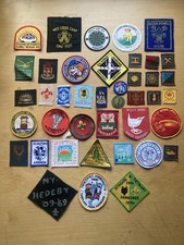 41 Assorted Vintage Boy Scout Senior Scout Scouting Badges.