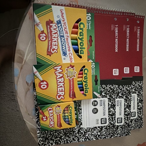 Crayola school supplies lot - school,