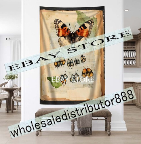 Butterfly specimen tapestry