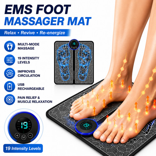 Ems foot massager mat with - mat,