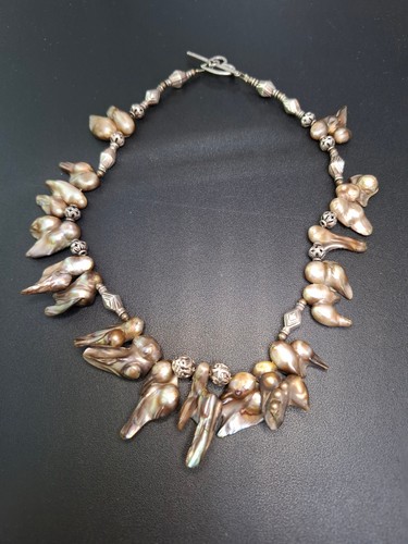 925 sterling silver - biwa, keshi