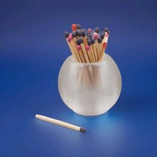 Antique Ribbed Glass Match