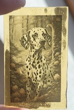 Stained glass Dalmatian dog