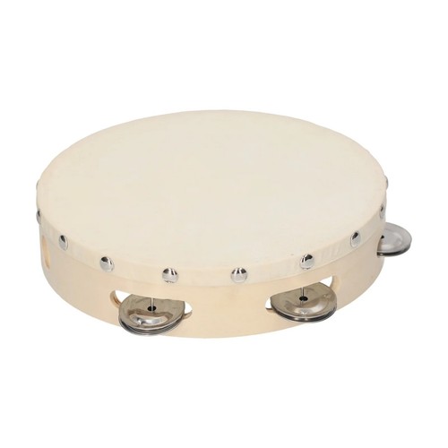 Sheepskin tambourine wooden - sheepskin,