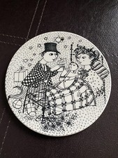 Bjørn Wiinblad Wall Plates For  Nymolle. “December ” MIRAKEL