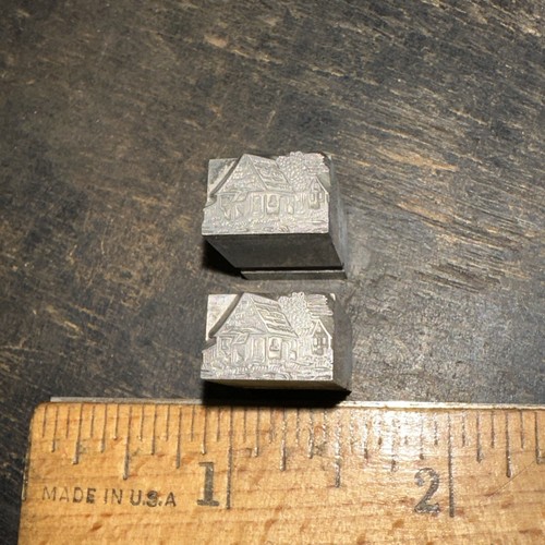 Printing blocks - printing, houses