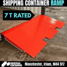 Industrial 7 Ton Container Ramp – Forklift Loading Dock Plate, Anti-Slip Design