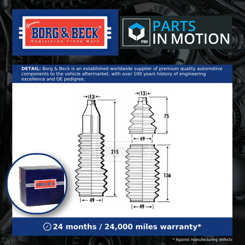 Steering rack boot fits - fits, smart