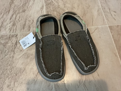 Nwt sanuk chiba brown - brown, slip