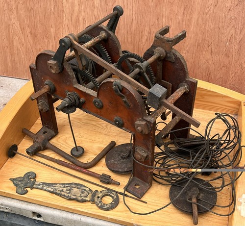 Antique turret clock movement - turret,