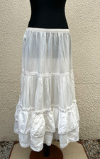 Vintage Laura Ashley White Cotton Underskirt Petticoat-Size XL