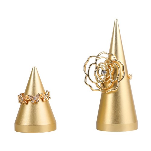 2pcs gold ring - 2pcs, display