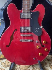 Epiphone Dot 335 Electric Guitar Cherry Red, Semi-Hollow With Hard Case
