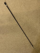 Vintage Black Leather Long