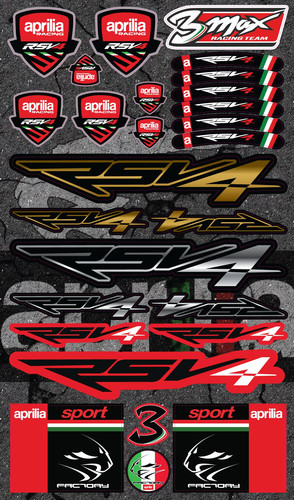 Stickers decals for aprilia - stickers,