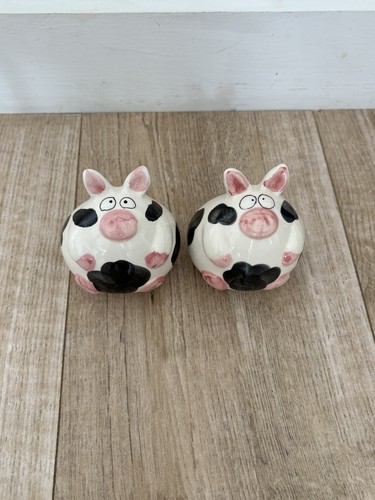 Ceramic cow salt pepper - salt, &